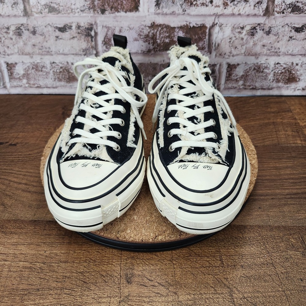 Vessel G.O.P. Low Top Black Sneakers Unisex Size M10.5 W12.5 *Pre-Owned* - Picture 2 of 16